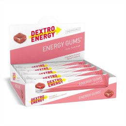 Dextro Energy Energy Gum Strawberry + Vitamin B gumy energetyczne o smaku truskawki z witaminą B 45g