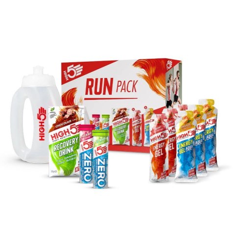 High5 Run Pack (zestaw żeli i napojów z butelką z uchwytem) High5 Run Pack (zestaw żeli i napojów z butelką z uchwytem)