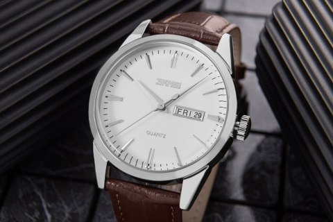 Zegarek Męski Skmei 9073SIWTB + BOX Zegarek Męski Skmei 9073SIWTB + BOX