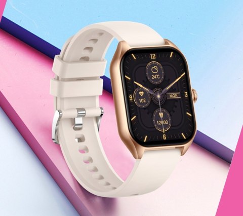 Smartwatch Damski Rubicon RNCF03-5 Różowe złoto Bransoleta + Pasek Smartwatch Damski Rubicon RNCF03-5 Różowe złoto Bransoleta + Pasek
