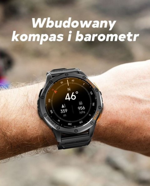 Smartwatch Męski GRAVITY GPS GT24-1 Czarny Pasek Silikonowy + Granatowy Pasek Silikonowy Smartwatch Męski GRAVITY GPS GT24-1 Czarny Pasek Silikonowy + Granatowy Pasek Silikonowy